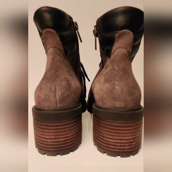 Lucky Brand Dareek leather combat boots in Falcon gray size 9 - Picture 10 of 14